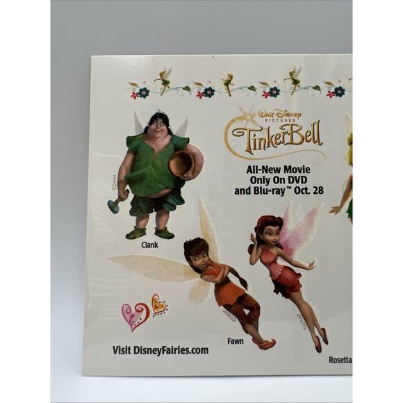 Walt Disney Pictures Peter Pan Tinkerbell Tattoo Temporary Tattoos Fairies Fairy - Picture 5 of 9